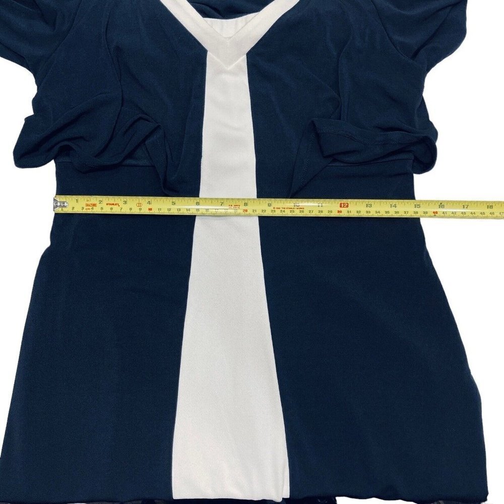 CATO est. 1946 Women's Cold Shoulder Dress Small Black White Above Knee Lined - Picture 11 of 12